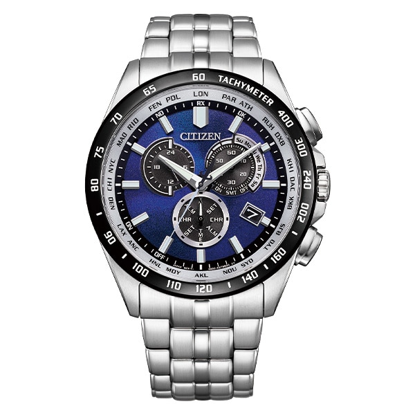 CITIZEN COLLECTION UNITE with BLUE限定モデル エコ・ドライブ電波時計 ダイレクトフライト CB5874-81L メンズ
