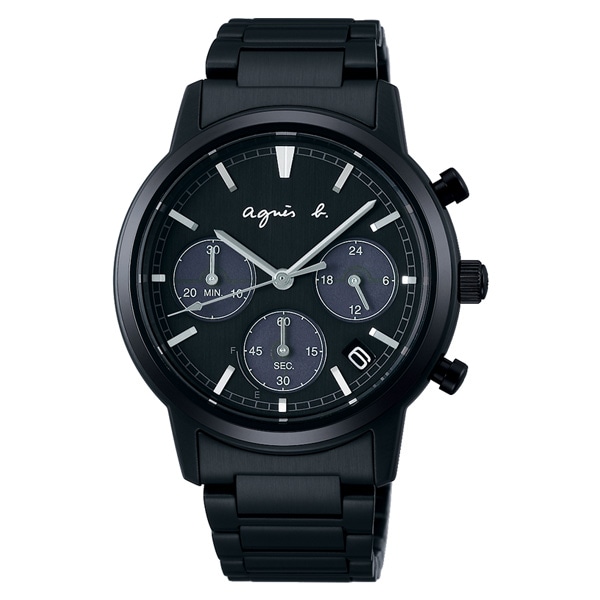 agnes b. SAM FCRD995 ソーラー クロノグラフ メンズ