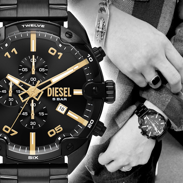 インパクト抜群のDIESELの腕時計のご紹介