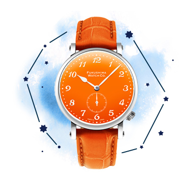 FUKUSHIMA WATCH Co. フクシマウォッチ Odaka / Persimmon orange オダカ オレンジ F001.01.07 自動巻 ユニセックス